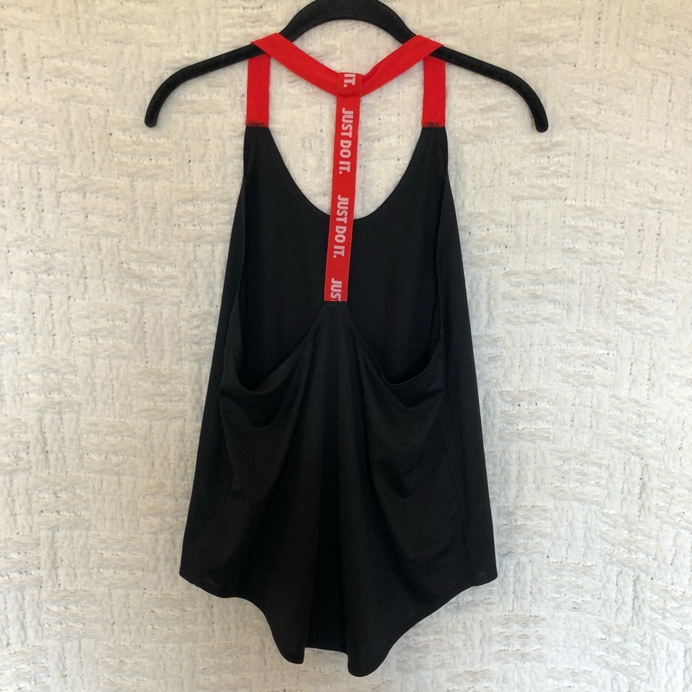 Nike Elastika Tank Top Black Red Small - image 5